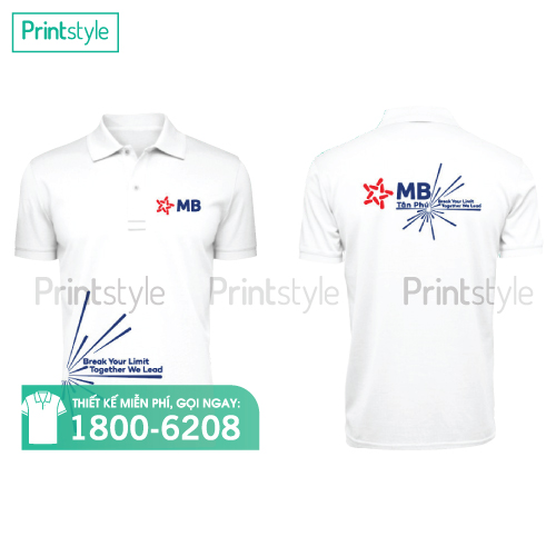 Áo phông đồng phục MB bank Tân Phú